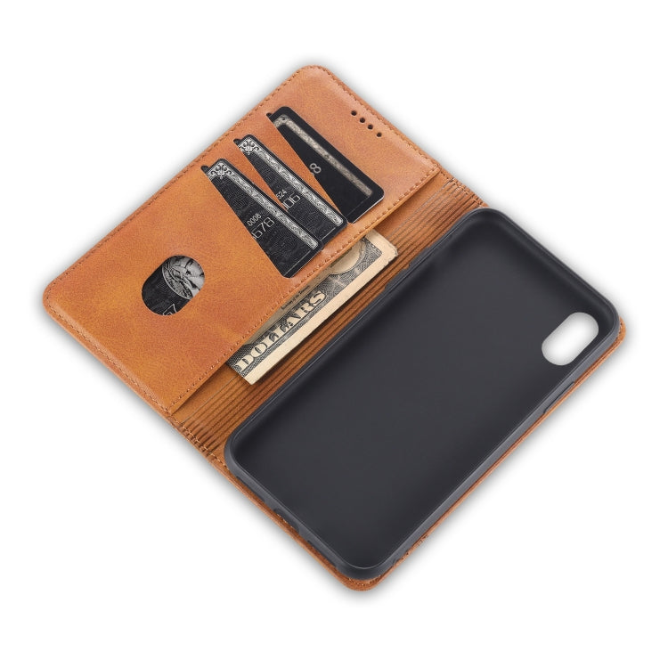 AZNS Magnetic Calf Texture Horizontal Flip Leather Case with Card Slots & Holder & Wallet, For iPhone XR, For iPhone XS Max AZNS Magnetic Calf Texture Horizontal Flip Leather Case with Card Slots & Holder & Wallet, For iPhone XR, For iPhone XS Max