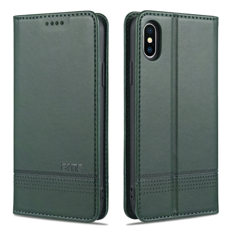 AZNS Magnetic Calf Texture Horizontal Flip Leather Case with Card Slots & Holder & Wallet, For iPhone XR, For iPhone XS Max AZNS Magnetic Calf Texture Horizontal Flip Leather Case with Card Slots & Holder & Wallet, For iPhone XR, For iPhone XS Max