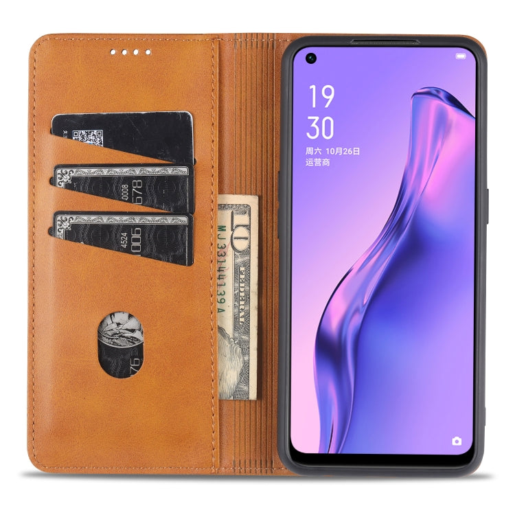 AZNS Magnetic Calf Texture Horizontal Flip Leather Case with Card Slots & Holder & Wallet, For OPPO Reno4 SE AZNS Magnetic Calf Texture Horizontal Flip Leather Case with Card Slots & Holder & Wallet, For OPPO Reno4 SE