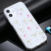 Gypsophila Flowers Pattern TPU Protective Case, For iPhone 11, For iPhone 11 Pro, For iPhone 11 Pro Max, For iPhone 12 mini