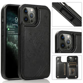 Butterflies Flowers Double Buckle PU + TPU Protective Case with Holder & Card Slots & Photo Frame, For iPhone 12 Pro Max