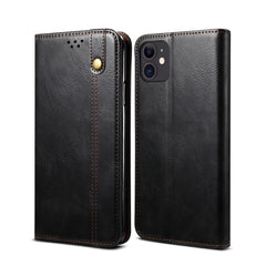 Simple Wax Crazy Horse Texture Horizontal Flip Leather Case with Card Slots & Wallet, For iPhone 11, For iPhone 11 Pro, For iPhone 11 Pro Max, For iPhone 12 mini, For iPhone 12 / 12 Pro, For iPhone 12 Pro Max