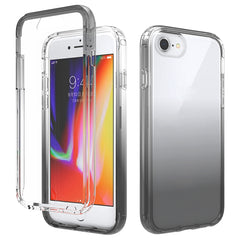 Shockproof High Transparency Two-color Gradual Change PC+TPU Candy Colors Protective Case, For iPhone 6 / 6s, For iPhone X / XS, For iPhone XR, For iPhone XS Max, For iPhone 8 Plus / 7 Plus