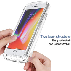 Shockproof High Transparency Two-color Gradual Change PC+TPU Candy Colors Protective Case, For iPhone 6 / 6s, For iPhone X / XS, For iPhone XR, For iPhone XS Max, For iPhone 8 Plus / 7 Plus