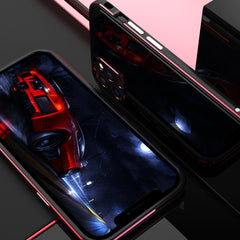 Aurora Series Objektivschutz + Schutzhülle mit Metallrahmen, für iPhone 12 Pro