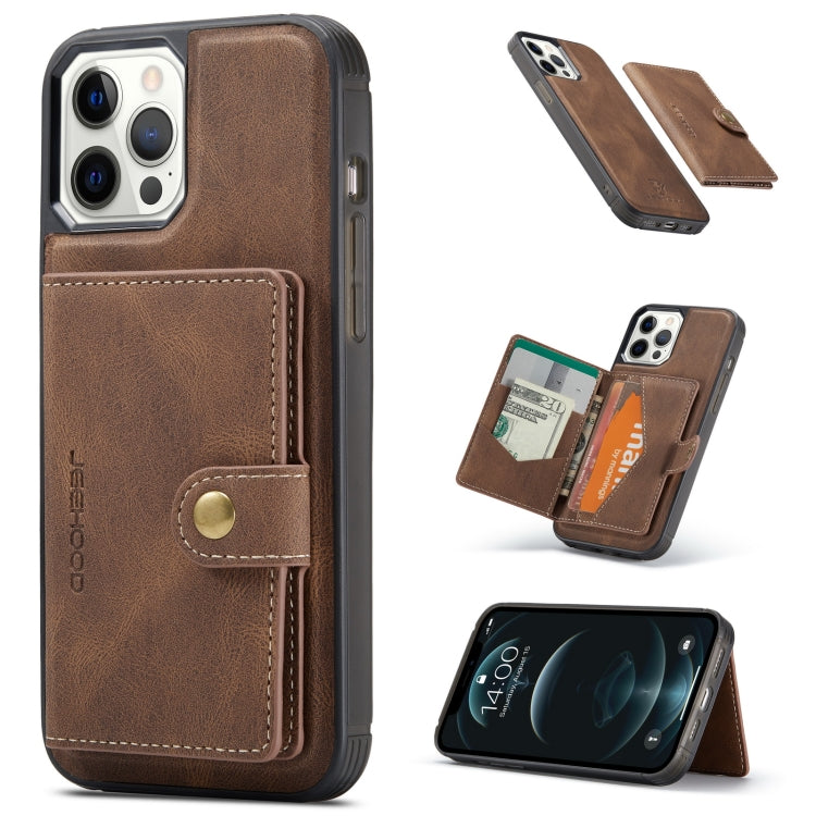 JEEHOOD Retro Magnetic Detachable Leather Case with Wallet & Card Slot & Holder, For iPhone 12 mini, For iPhone 12 / 12 Pro, For iPhone 12 Pro Max JEEHOOD Retro Magnetic Detachable Leather Case with Wallet & Card Slot & Holder, For iPhone 12 mini, For iPhone 12 / 12 Pro, For iPhone 12 Pro Max