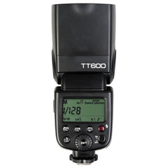 Flash inalámbrico Godox TT600 de 2,4 GHz con velocidad de 1/300 s a 1/2000 s y luz de relleno superior para cámaras DSLR Canon y Nikon, TT600