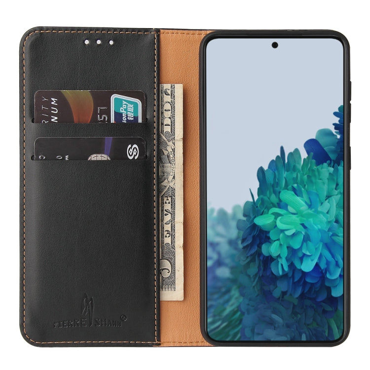 Fierre Shann PU Genuine Leather Texture Horizontal Flip Leather Case with Holder & Card Slots & Wallet, For Samsung Galaxy S21 5G, For Samsung Galaxy S21+ 5G, For Samsung Galaxy S21 Ultra 5G Fierre Shann PU Genuine Leather Texture Horizontal Flip Leather Case with Holder & Card Slots & Wallet, For Samsung Galaxy S21 5G, For Samsung Galaxy S21+ 5G, For Samsung Galaxy S21 Ultra 5G