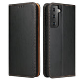 Fierre Shann PU Genuine Leather Texture Horizontal Flip Leather Case with Holder & Card Slots & Wallet, For Samsung Galaxy S21 5G, For Samsung Galaxy S21+ 5G, For Samsung Galaxy S21 Ultra 5G