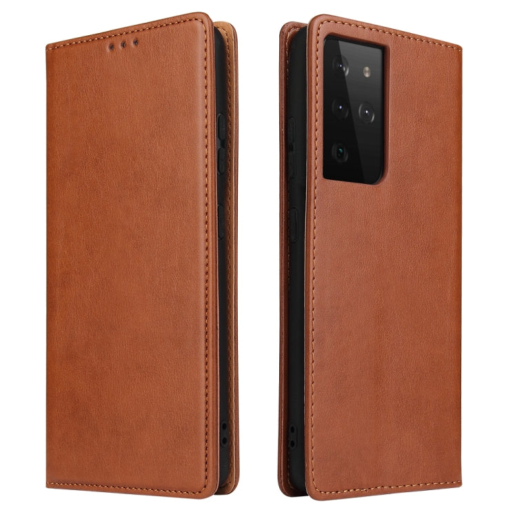 Fierre Shann PU Genuine Leather Texture Horizontal Flip Leather Case with Holder & Card Slots & Wallet, For Samsung Galaxy S21 5G, For Samsung Galaxy S21+ 5G, For Samsung Galaxy S21 Ultra 5G Fierre Shann PU Genuine Leather Texture Horizontal Flip Leather Case with Holder & Card Slots & Wallet, For Samsung Galaxy S21 5G, For Samsung Galaxy S21+ 5G, For Samsung Galaxy S21 Ultra 5G