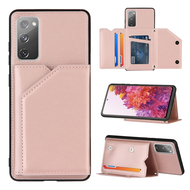 Skin Feel PU + TPU + PC Back Cover Shockproof Case with Card Slots & Holder & Photo Frame, For OPPO Realme C15, For Samsung Galaxy M60s & A81, For Huawei P40 Lite & Nova 6 SE, For Samsung Galaxy S20 FE Skin Feel PU + TPU + PC Back Cover Shockproof Case with Card Slots & Holder & Photo Frame, For OPPO Realme C15, For Samsung Galaxy M60s & A81, For Huawei P40 Lite & Nova 6 SE, For Samsung Galaxy S20 FE