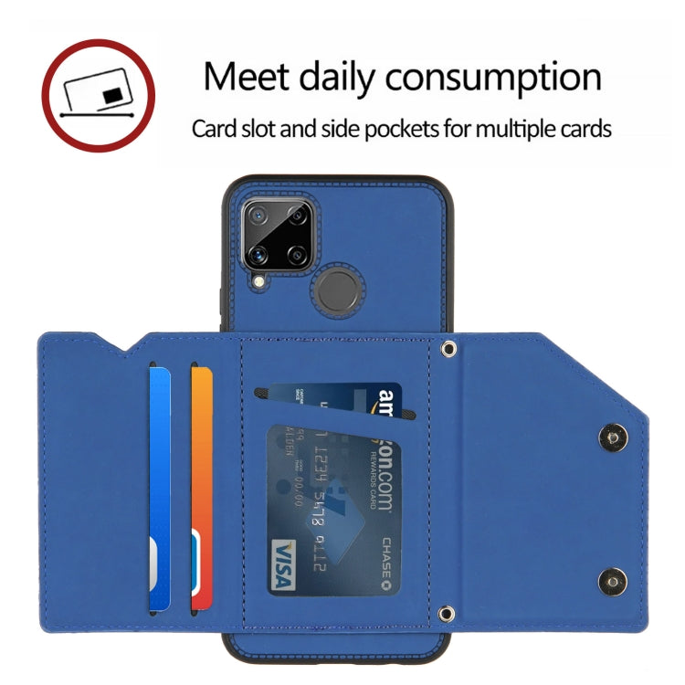 Skin Feel PU + TPU + PC Back Cover Shockproof Case with Card Slots & Holder & Photo Frame, For OPPO Realme C15, For Samsung Galaxy M60s & A81, For Huawei P40 Lite & Nova 6 SE, For Samsung Galaxy S20 FE Skin Feel PU + TPU + PC Back Cover Shockproof Case with Card Slots & Holder & Photo Frame, For OPPO Realme C15, For Samsung Galaxy M60s & A81, For Huawei P40 Lite & Nova 6 SE, For Samsung Galaxy S20 FE