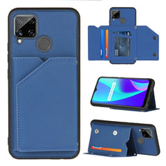 Skin Feel PU + TPU + PC Back Cover Shockproof Case with Card Slots & Holder & Photo Frame, For OPPO Realme C15, For Samsung Galaxy M60s & A81, For Huawei P40 Lite & Nova 6 SE, For Samsung Galaxy S20 FE