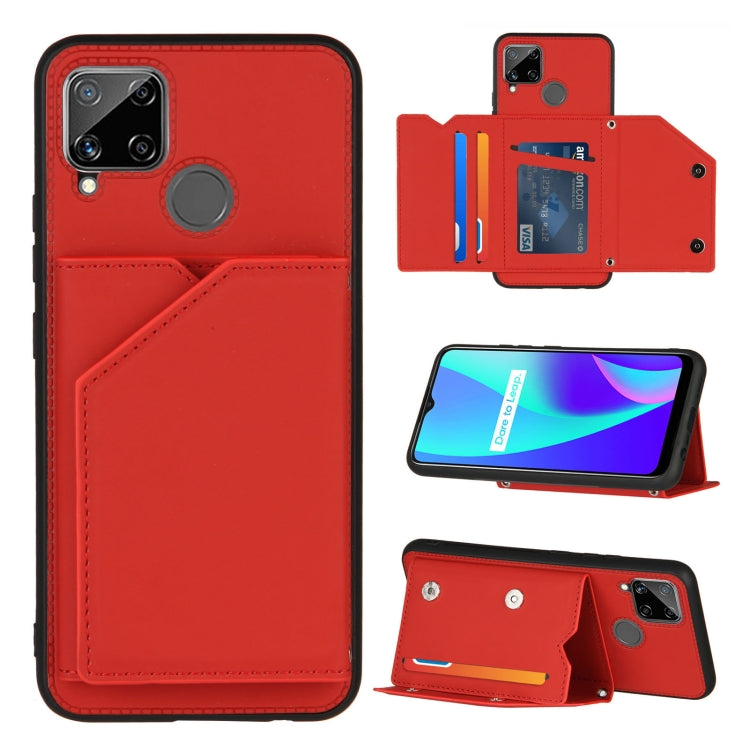 Skin Feel PU + TPU + PC Back Cover Shockproof Case with Card Slots & Holder & Photo Frame, For OPPO Realme C15, For Samsung Galaxy M60s & A81, For Huawei P40 Lite & Nova 6 SE, For Samsung Galaxy S20 FE Skin Feel PU + TPU + PC Back Cover Shockproof Case with Card Slots & Holder & Photo Frame, For OPPO Realme C15, For Samsung Galaxy M60s & A81, For Huawei P40 Lite & Nova 6 SE, For Samsung Galaxy S20 FE