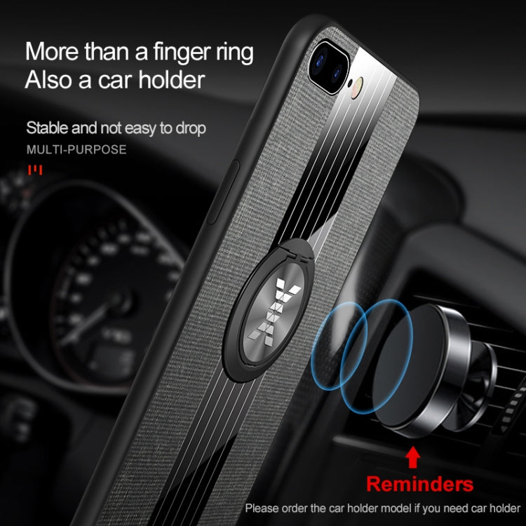 XINLI Stitching Cloth Textue Shockproof TPU Protective Case with Ring Holder, For iPhone 8 / 7, For iPhone 8 Plus / 7 Plus, For iPhone X / XS, For iPhone XR XINLI Stitching Cloth Textue Shockproof TPU Protective Case with Ring Holder, For iPhone 8 / 7, For iPhone 8 Plus / 7 Plus, For iPhone X / XS, For iPhone XR