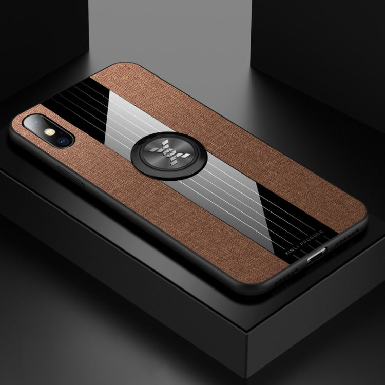 XINLI Stitching Cloth Textue Shockproof TPU Protective Case with Ring Holder, For iPhone 8 / 7, For iPhone 8 Plus / 7 Plus, For iPhone X / XS, For iPhone XR XINLI Stitching Cloth Textue Shockproof TPU Protective Case with Ring Holder, For iPhone 8 / 7, For iPhone 8 Plus / 7 Plus, For iPhone X / XS, For iPhone XR