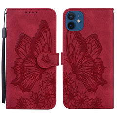 Retro Skin Feel Butterflies Embossing Horizontal Flip Leather Case with Holder & Card Slots & Wallet, For iPhone 12 / 12 Pro, For iPhone 12 Pro Max, For iPhone XR, For iPhone X / XS