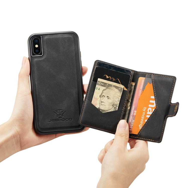 JEEHOOD Retro Magnetic Detachable Protective Case with Wallet & Card Slot & Holder, For iPhone XS Max, For iPhone 11 Pro, For iPhone 11, For iPhone 11 Pro Max JEEHOOD Retro Magnetic Detachable Protective Case with Wallet & Card Slot & Holder, For iPhone XS Max, For iPhone 11 Pro, For iPhone 11, For iPhone 11 Pro Max
