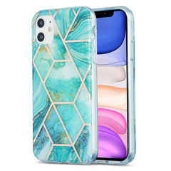 3D Electroplating Marble Pattern TPU Protective Case, For iPhone 11, For iPhone 11 Pro, For iPhone 11 Pro Max, For iPhone 12 mini