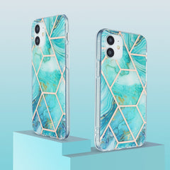 3D Electroplating Marble Pattern TPU Protective Case, For iPhone 12 / 12 Pro, For iPhone 12 Pro Max, For iPhone XS / X, For iPhone XR
