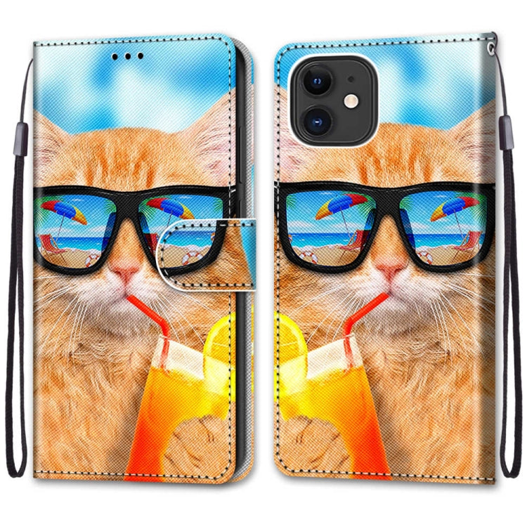 Coloured Drawing Cross Texture Horizontal Flip PU Leather Case with Holder & Card Slots & Wallet & Lanyard, For iPhone 12 / 12 Pro Coloured Drawing Cross Texture Horizontal Flip PU Leather Case with Holder & Card Slots & Wallet & Lanyard, For iPhone 12 / 12 Pro