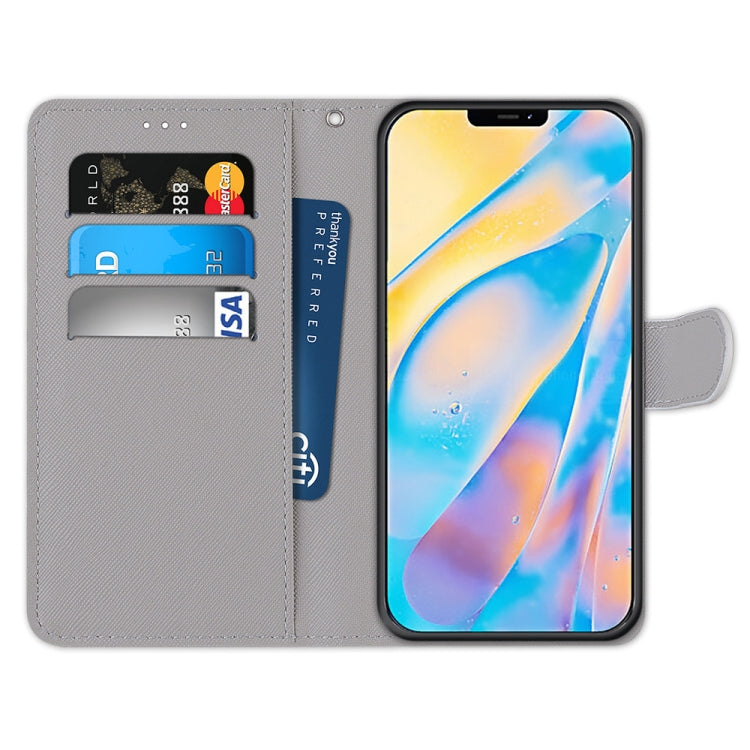 Coloured Drawing Cross Texture Horizontal Flip PU Leather Case with Holder & Card Slots & Wallet & Lanyard, For iPhone 12 / 12 Pro Coloured Drawing Cross Texture Horizontal Flip PU Leather Case with Holder & Card Slots & Wallet & Lanyard, For iPhone 12 / 12 Pro