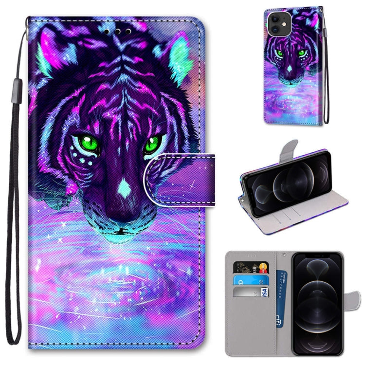 Coloured Drawing Cross Texture Horizontal Flip PU Leather Case with Holder & Card Slots & Wallet & Lanyard, For iPhone 12 / 12 Pro Coloured Drawing Cross Texture Horizontal Flip PU Leather Case with Holder & Card Slots & Wallet & Lanyard, For iPhone 12 / 12 Pro