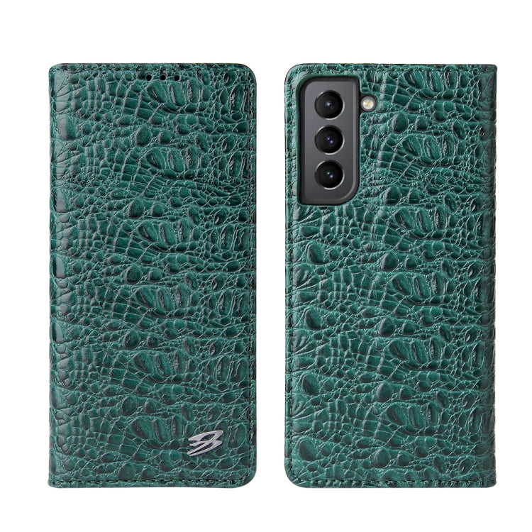 Fierre Shann Crocodile Texture Magnetic Horizontal Flip Genuine Leather Case with Holder & Card Slot, For Samsung Galaxy S21 5G, For Samsung Galaxy S21+ 5G, For Samsung Galaxy S21 Ultra 5G Fierre Shann Crocodile Texture Magnetic Horizontal Flip Genuine Leather Case with Holder & Card Slot, For Samsung Galaxy S21 5G, For Samsung Galaxy S21+ 5G, For Samsung Galaxy S21 Ultra 5G