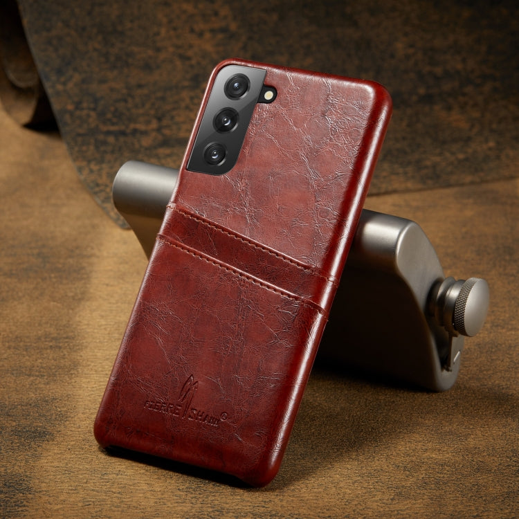Fierre Shann Oil Wax Texture Leather Back Cover Case, For Samsung Galaxy S21 5G, For Samsung Galaxy S21+ 5G, For Samsung Galaxy S21 Ultra 5G Fierre Shann Oil Wax Texture Leather Back Cover Case, For Samsung Galaxy S21 5G, For Samsung Galaxy S21+ 5G, For Samsung Galaxy S21 Ultra 5G