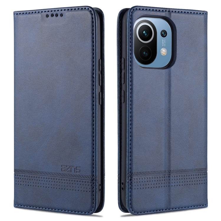 AZNS Magnetic Calf Texture Horizontal Flip Leather Case with Card Slots & Holder & Wallet, For Xiaomi Mi 11 AZNS Magnetic Calf Texture Horizontal Flip Leather Case with Card Slots & Holder & Wallet, For Xiaomi Mi 11