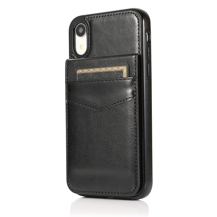 Solid Color PC + TPU Protective Case with Holder & Card Slots, For iPhone XR, For iPhone XS Max, For iPhone 11, For iPhone 11 Pro Solid Color PC + TPU Protective Case with Holder & Card Slots, For iPhone XR, For iPhone XS Max, For iPhone 11, For iPhone 11 Pro