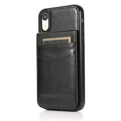 Solid Color PC + TPU Protective Case with Holder & Card Slots, For iPhone XR, For iPhone XS Max, For iPhone 11, For iPhone 11 Pro
