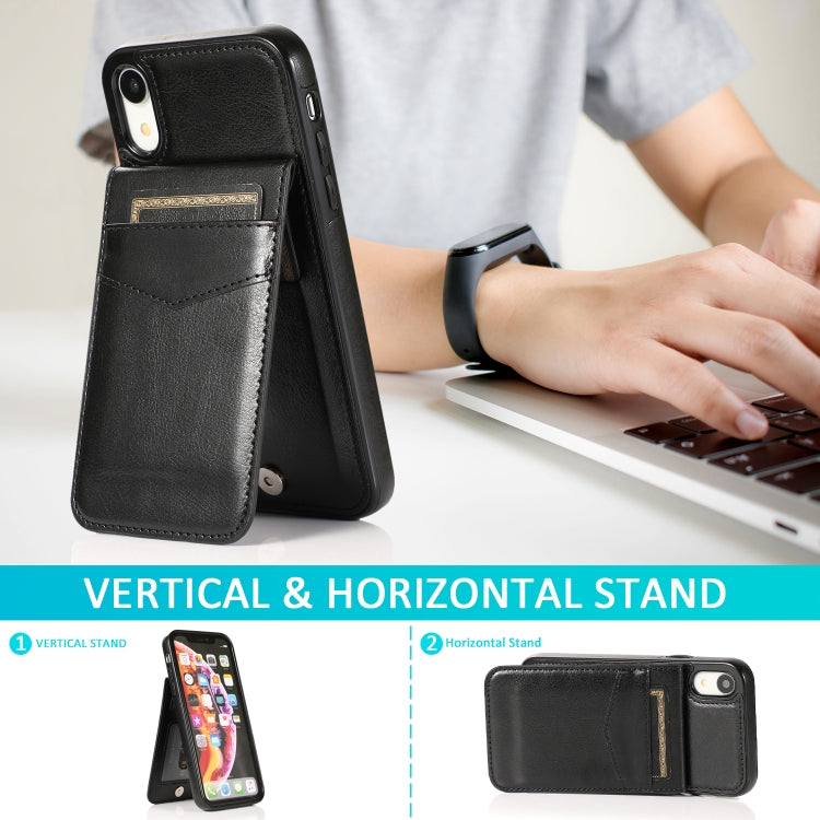 Solid Color PC + TPU Protective Case with Holder & Card Slots, For iPhone XR, For iPhone XS Max, For iPhone 11, For iPhone 11 Pro Solid Color PC + TPU Protective Case with Holder & Card Slots, For iPhone XR, For iPhone XS Max, For iPhone 11, For iPhone 11 Pro