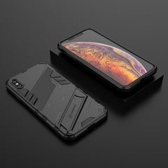 Punk Armor 2 in 1 PC + TPU Shockproof Case with Invisible Holder, For iPhone XS Max, For iPhone 6 & 6s, For iPhone 6 Plus & 6s Plus