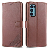 AZNS Magnetic Calf Texture Horizontal Flip Leather Case with Card Slots & Holder & Wallet, For OPPO Reno5 4G, For Xiaomi Mi 11