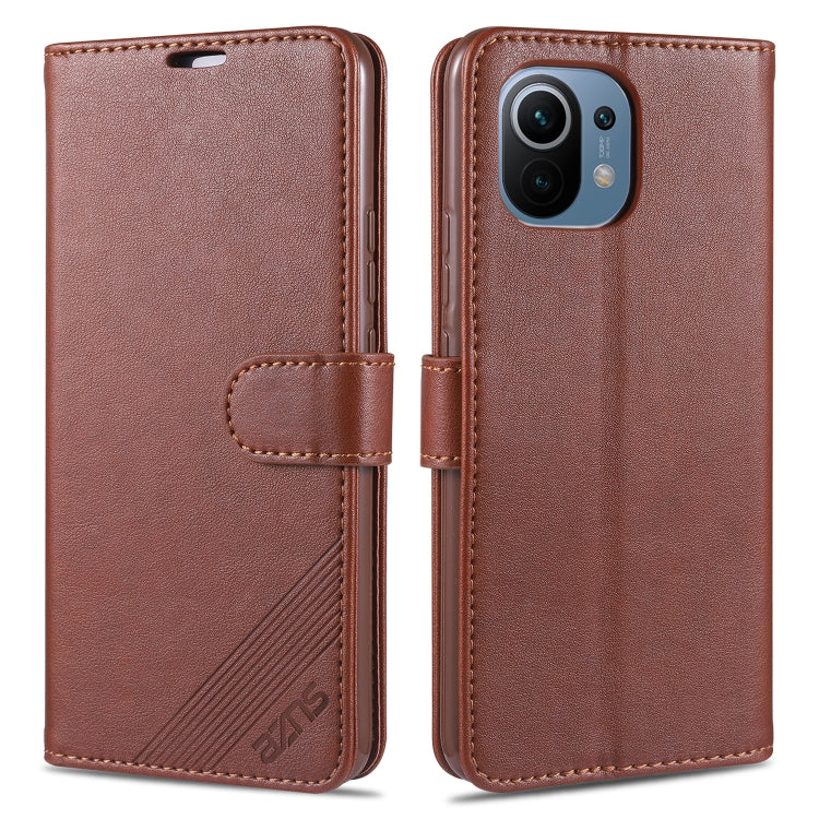 AZNS Magnetic Calf Texture Horizontal Flip Leather Case with Card Slots & Holder & Wallet, For OPPO Reno5 4G, For Xiaomi Mi 11 AZNS Magnetic Calf Texture Horizontal Flip Leather Case with Card Slots & Holder & Wallet, For OPPO Reno5 4G, For Xiaomi Mi 11