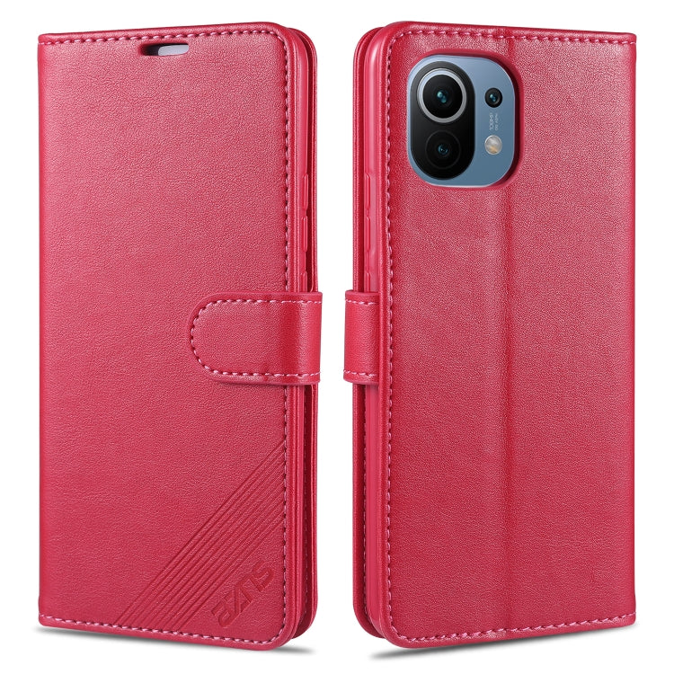 AZNS Magnetic Calf Texture Horizontal Flip Leather Case with Card Slots & Holder & Wallet, For OPPO Reno5 4G, For Xiaomi Mi 11 AZNS Magnetic Calf Texture Horizontal Flip Leather Case with Card Slots & Holder & Wallet, For OPPO Reno5 4G, For Xiaomi Mi 11