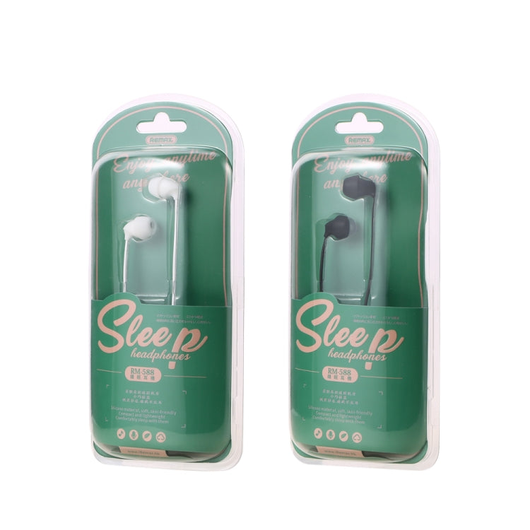 REMAX RM-588 In-Ear Stereo Sleep Earphone with Wire Control & MIC & Support Hands-free REMAX RM-588 In-Ear Stereo Sleep Earphone with Wire Control & MIC & Support Hands-free
