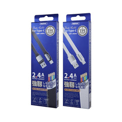 Remax 2.4A Platinum Pro Ladedatenkabel, Länge: 1m, Typ-C, 8-polig, Micro USB