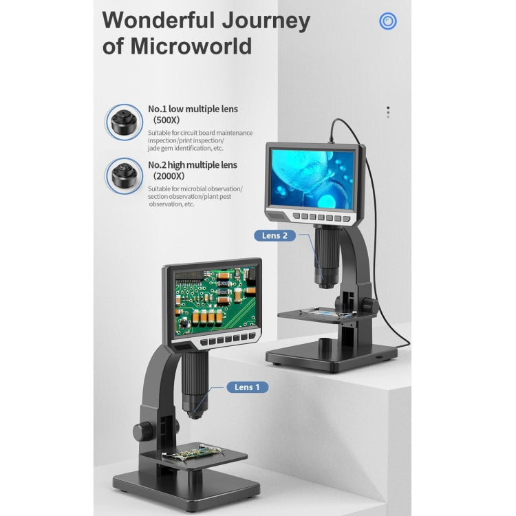 inskam315 7 inch IPS Screen 2000X 12MP HD Digital Microscope inskam315 7 inch IPS Screen 2000X 12MP HD Digital Microscope