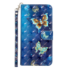 3D Pattern Horizontal Flip PU Leather Case with Holder & Card Slots & Wallet