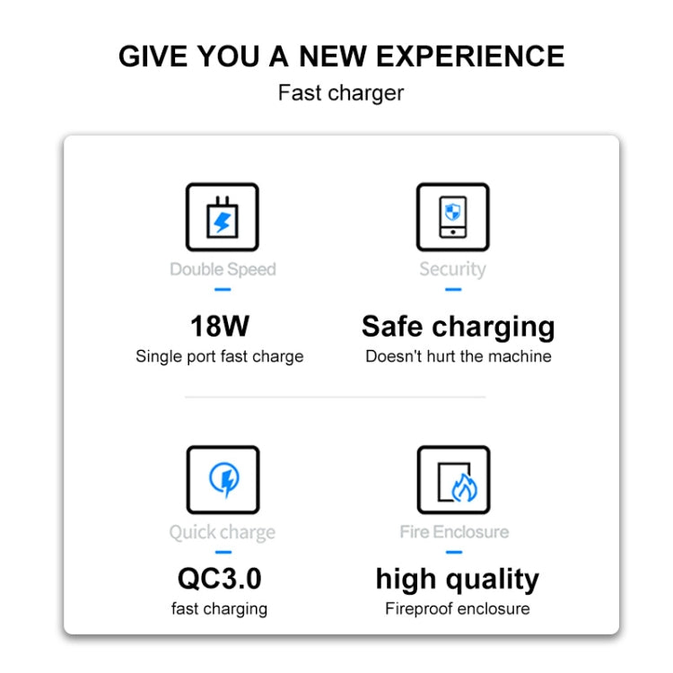 WK WP-U57 18W Speed QC3.0 Schnellladegerät + USB auf Typ-C / USB-C Datenkabel, US-Stecker, EU-Stecker, UK-Stecker WK WP-U57 18W Speed QC3.0 Schnellladegerät + USB auf Typ-C / USB-C Datenkabel, US-Stecker, EU-Stecker, UK-Stecker