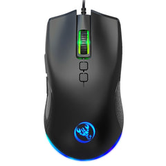 Ratón mecánico para juegos con cable y luz RGB de 7 teclas y 6400 ppp HXSJ A883
