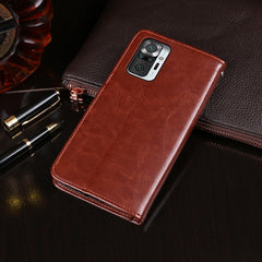 idewei Crazy Horse Texture Horizontal Flip Leather Case with Holder & Card Slots & Wallet, For Xiaomi Redmi Note 10 Pro, For TCL 10 SE, For vivo iQOO Neo5