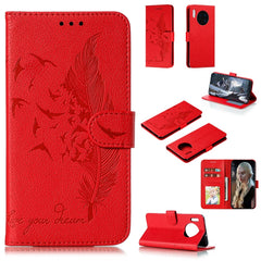 Feather Pattern Litchi Texture Horizontal Flip Leather Case with Holder & Wallet & Card Slots, For Huawei Mate 30, For Huawei Mate 30 Pro, For Huawei Mate 30 Lite / nova 5i Pro, For Xiaomi Redmi Note 8