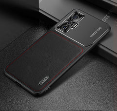 Frosted Metal + Leather Texture Protective Case, For OPPO Reno4 Pro, For vivo X50, For vivo S7, For vivo iQOO 5 5G, For iPhone 11