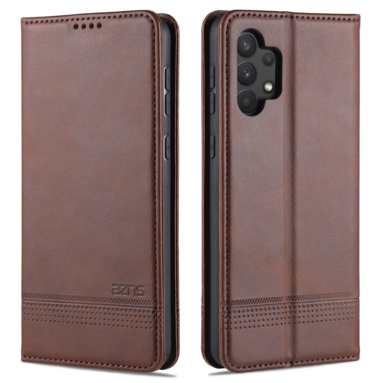 AZNS Magnetic Calf Texture Horizontal Flip Leather Case with Card Slots & Holder & Wallet, For Xiaomi Poco F3, For Samsung Galaxy A32 4G AZNS Magnetic Calf Texture Horizontal Flip Leather Case with Card Slots & Holder & Wallet, For Xiaomi Poco F3, For Samsung Galaxy A32 4G