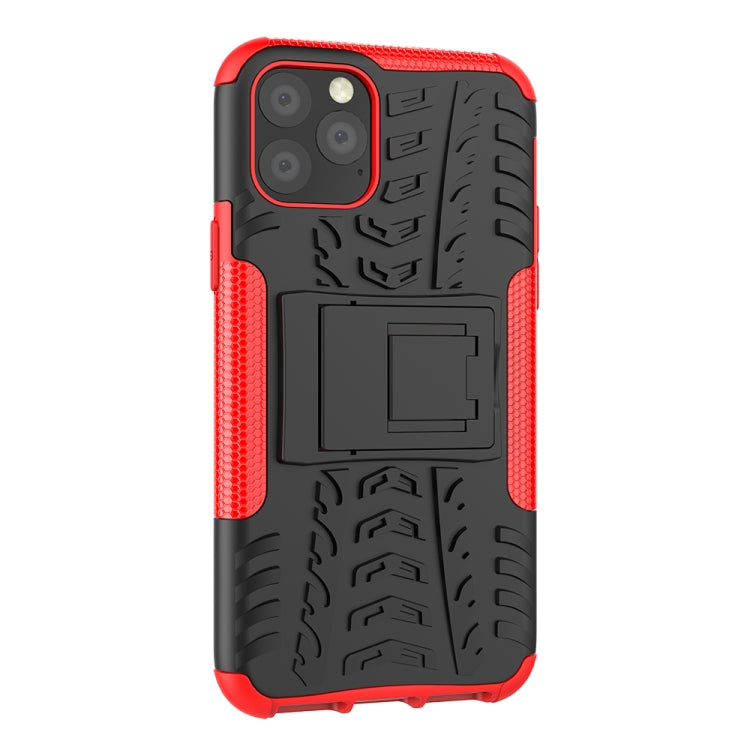 Tire Texture TPU + PC Shockproof Case with Holder, For iPhone 11 Pro, For iPhone 11 Tire Texture TPU + PC Shockproof Case with Holder, For iPhone 11 Pro, For iPhone 11