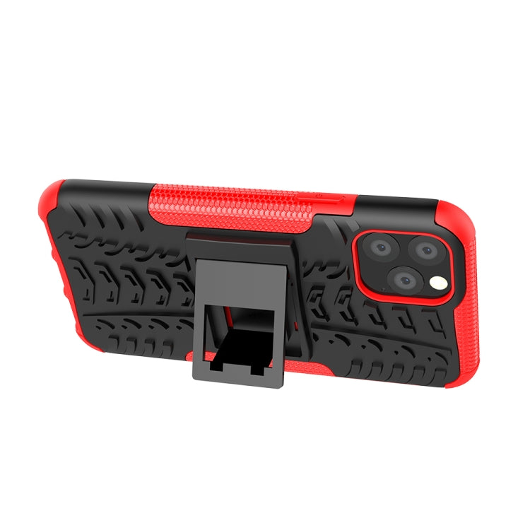 Tire Texture TPU + PC Shockproof Case with Holder, For iPhone 11 Pro, For iPhone 11 Tire Texture TPU + PC Shockproof Case with Holder, For iPhone 11 Pro, For iPhone 11
