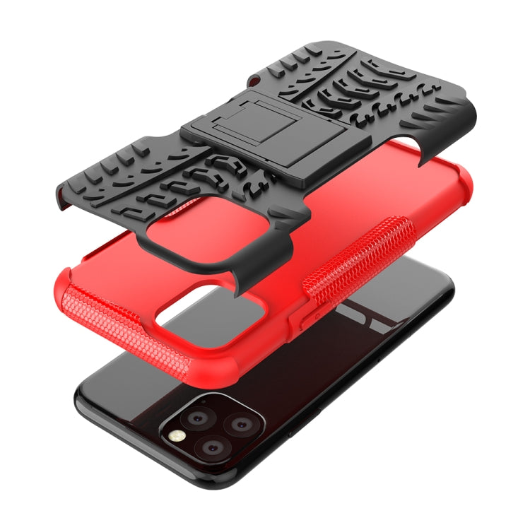 Tire Texture TPU + PC Shockproof Case with Holder, For iPhone 11 Pro, For iPhone 11 Tire Texture TPU + PC Shockproof Case with Holder, For iPhone 11 Pro, For iPhone 11